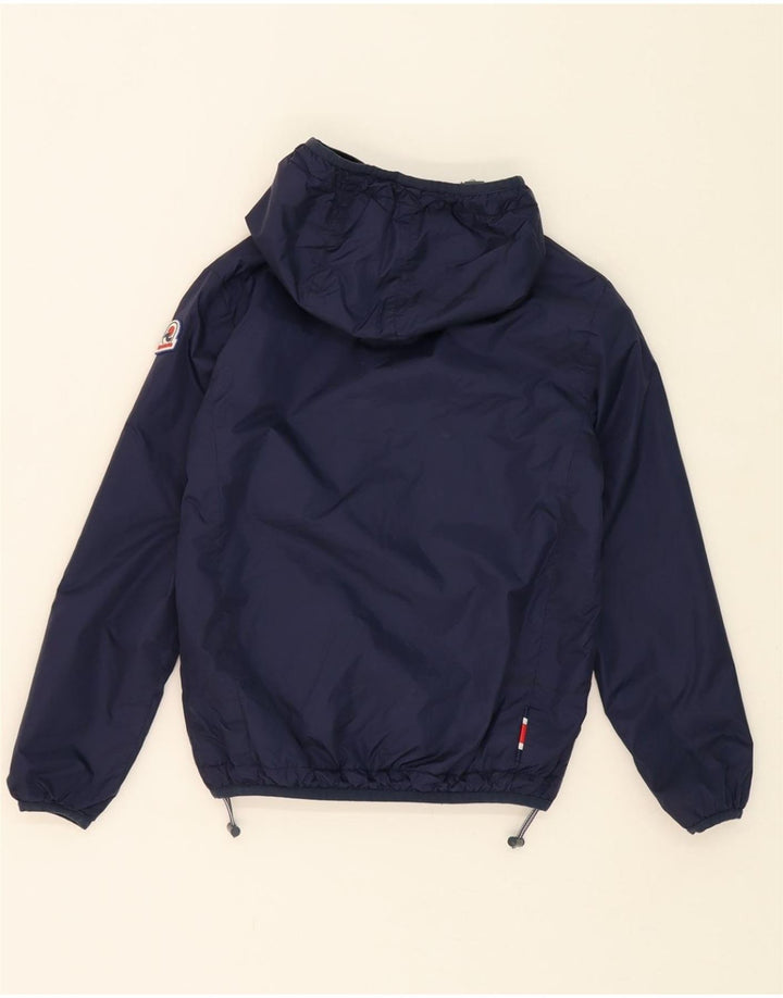 INVICTA Boys Hooded Reversible Jacket 9-10 Years Navy Blue Polyester Vintage Invicta and Second-Hand Invicta from Messina Hembry 