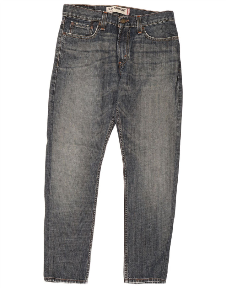 Męskie jeansy Levi's 514 Slim Straight W32 L30 Niebieskie bawełniane
