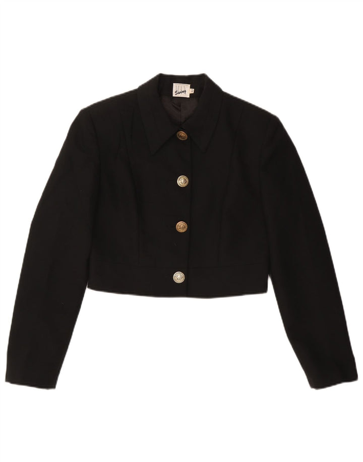 Bolerko damskie VINTAGE IT 42 Średnia czarna wiskoza