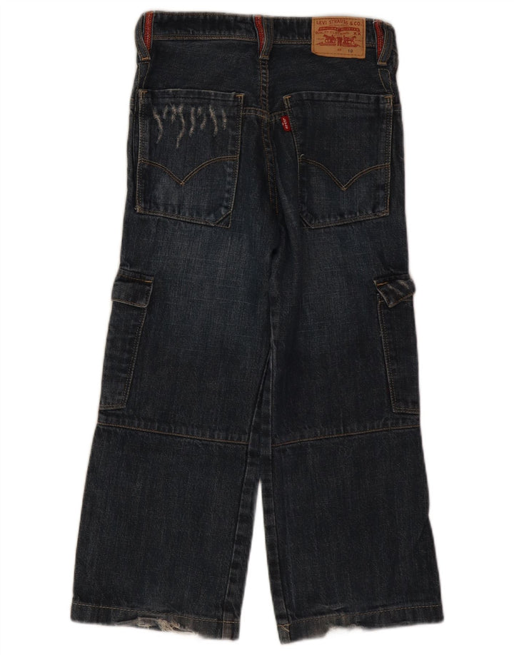 Jeansy chłopięce Levi's Distressed Cargo z szeroką nogawką 9-10 lat W24 L20 Niebieskie