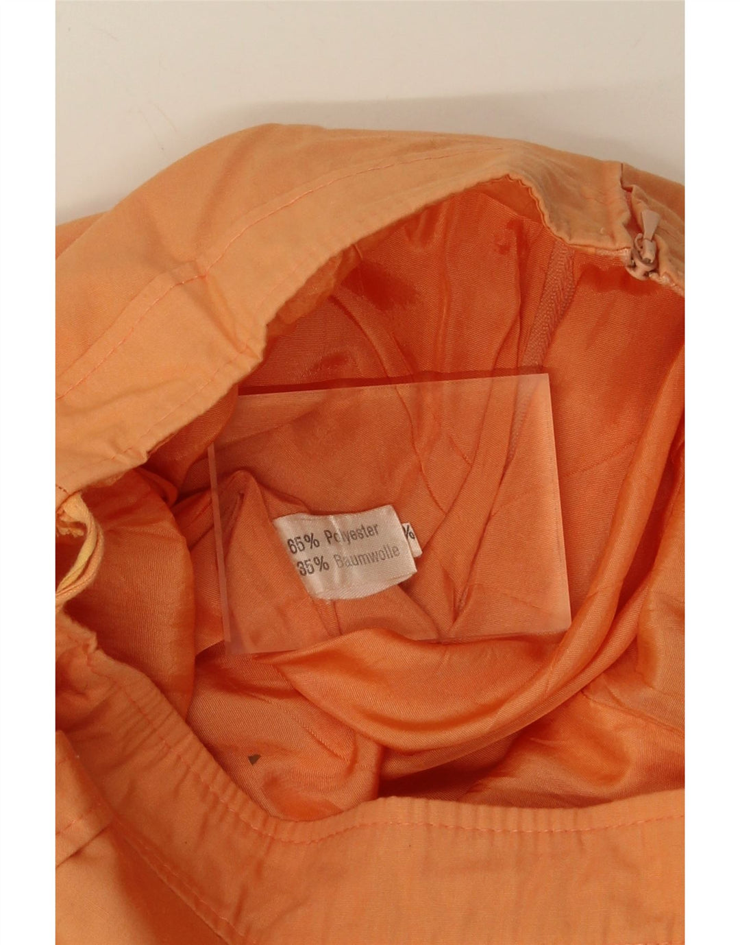 VINTAGE Womens A-Line Skirt W26 Small Orange Polyester Vintage Vintage and Second-Hand Vintage from Messina Hembry 