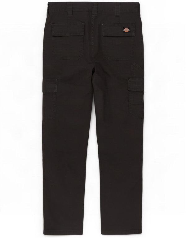 Dickies Mens Straight Cargo Trousers W32 L30 Black Polyester