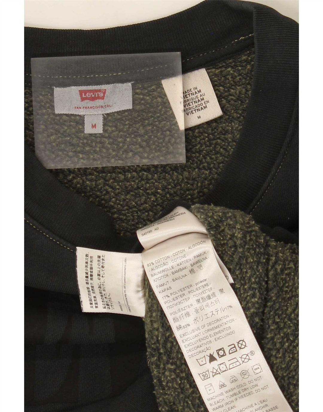 Damska bluza oversize typu Crop firmy Levi's UK 14, średni granat