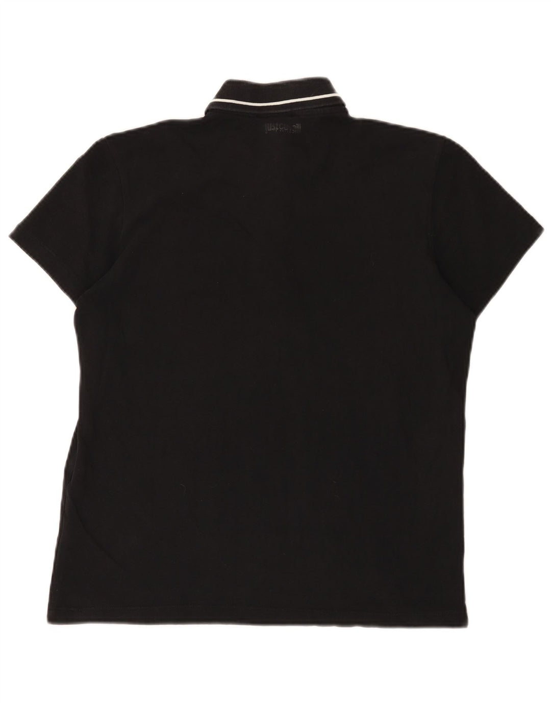 Męska koszulka polo Just Cavalli IT 48, mała, czarna, bawełniana