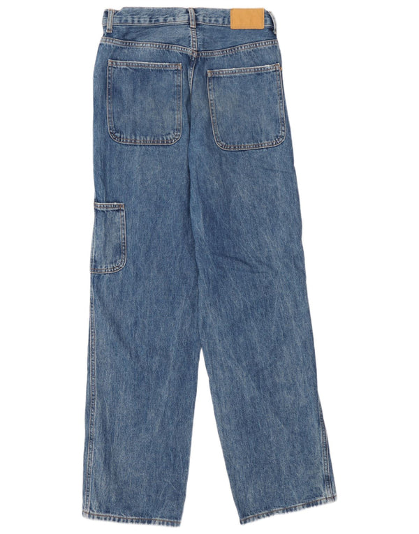Jeansy męskie Zara Cargo Straight EU 38 Small W30 L33 Granatowe