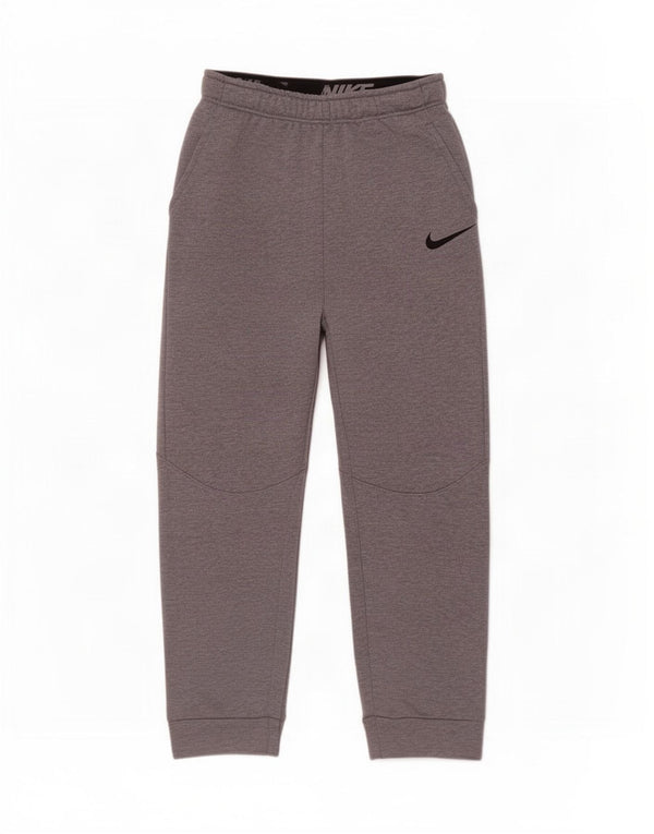 Chłopięce spodnie dresowe Nike Dri Fit Joggery 13-14 lat XL Szary poliester