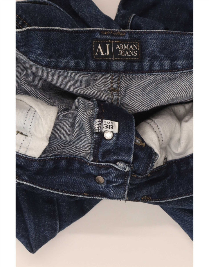 Armani Męskie Proste Dżinsy W38 L34 Granatowe Bawełniane