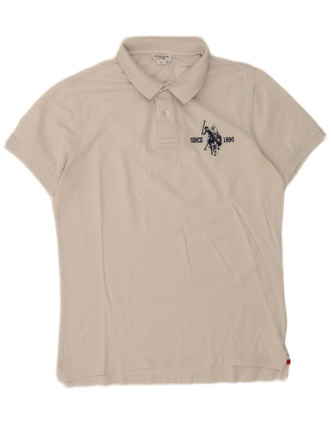 US Polo Assn. Męska koszula z grafiką, średnia biel