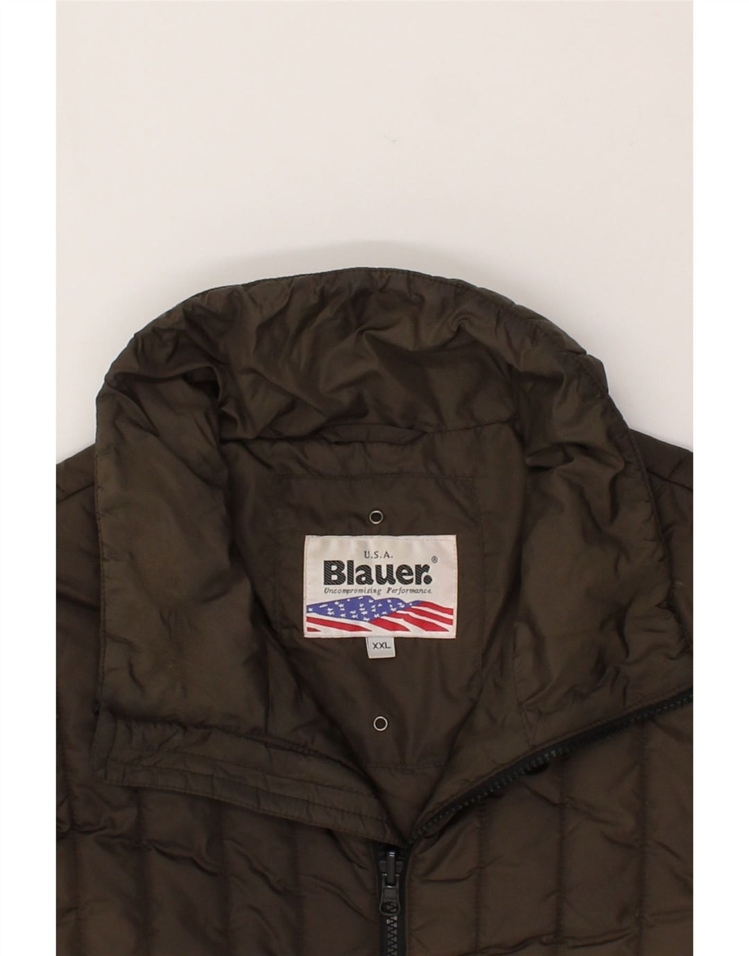 BLAUER Womens Quilted Jacket UK 20 2XL Brown Polyester Vintage Blauer and Second-Hand Blauer from Messina Hembry 