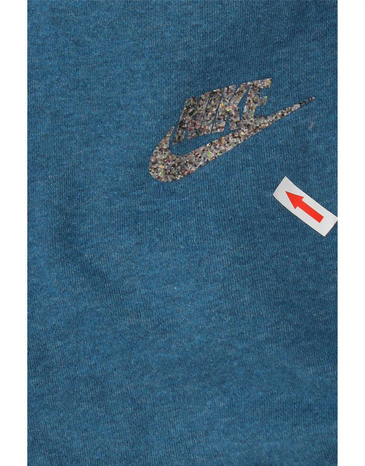 Męski sweter z kapturem Nike, duży, niebieski, bawełniany