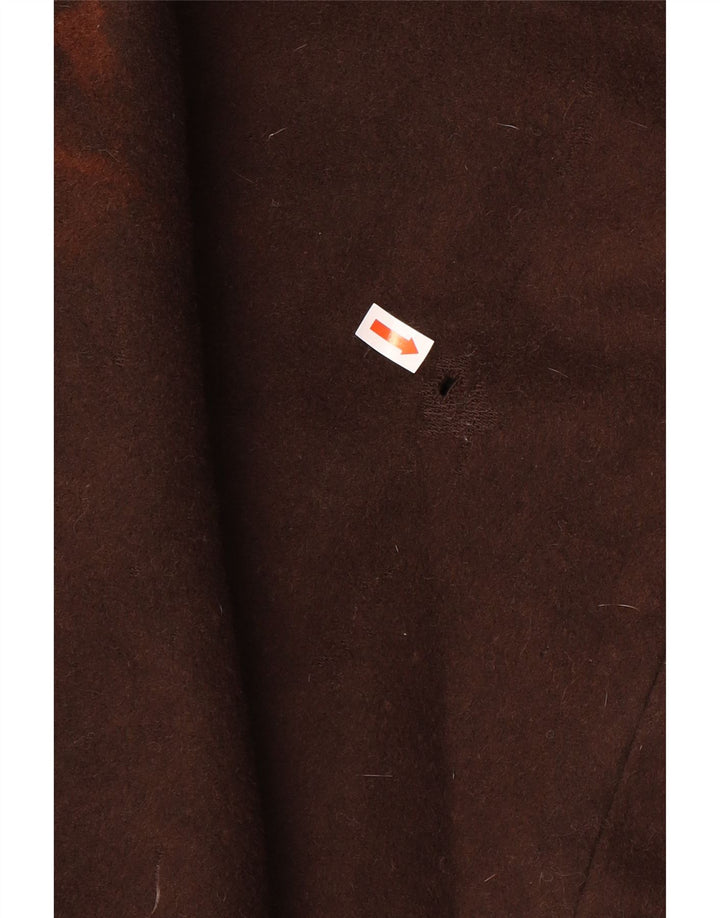 Damski płaszcz oversize Calvin Klein US 14 XL, brązowa wełna