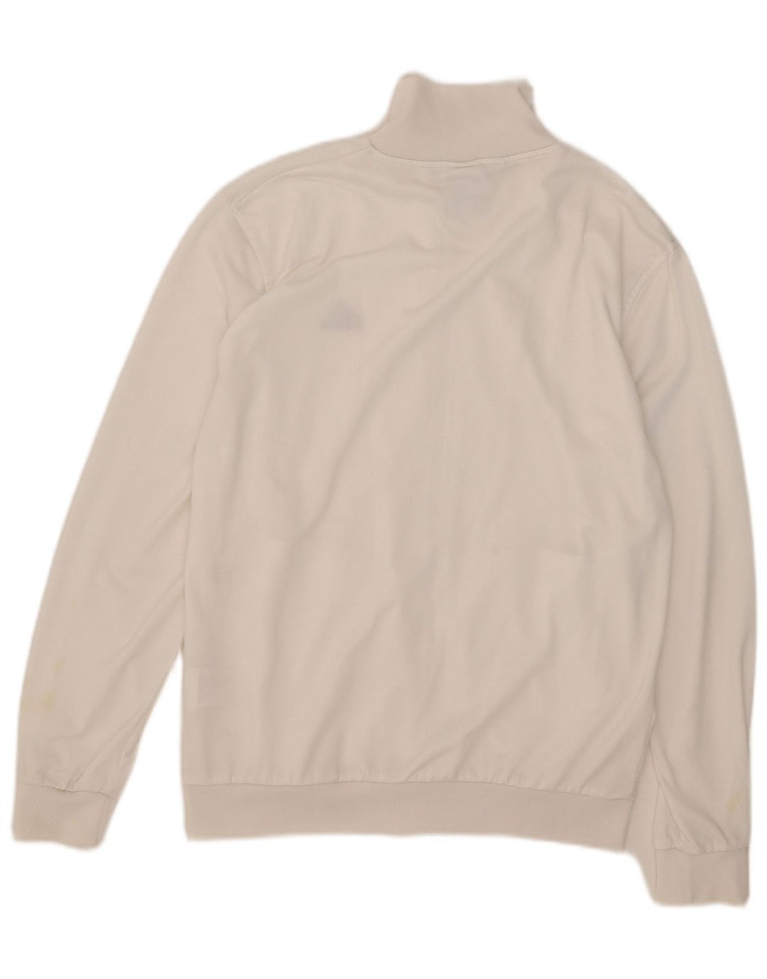 Adidas Męska bluza dresowa, duża, biała, poliestrowa