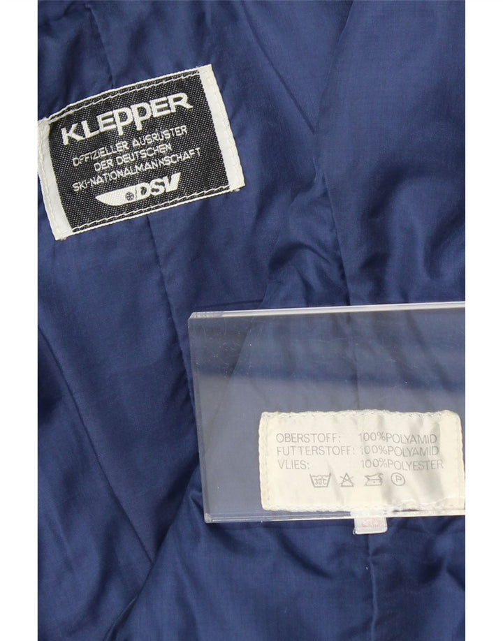 KLEPPER Womens Windbreaker Jacket EU 36 Small Blue Colourblock Polyamide Vintage Klepper and Second-Hand Klepper from Messina Hembry 