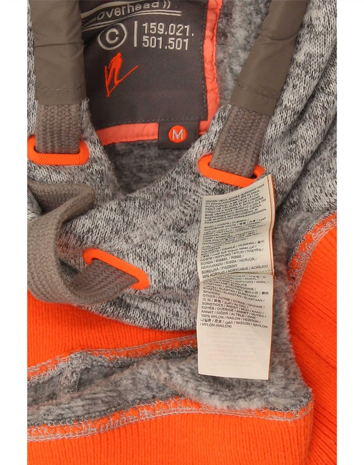 Męski sweter z kapturem Superdry, średni szary poliester w cętki