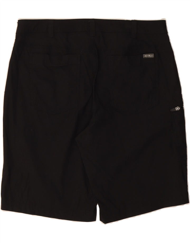 EDDIE BAUER Mens Cargo Shorts W36 Large  Black Nylon Vintage Eddie Bauer and Second-Hand Eddie Bauer from Messina Hembry 