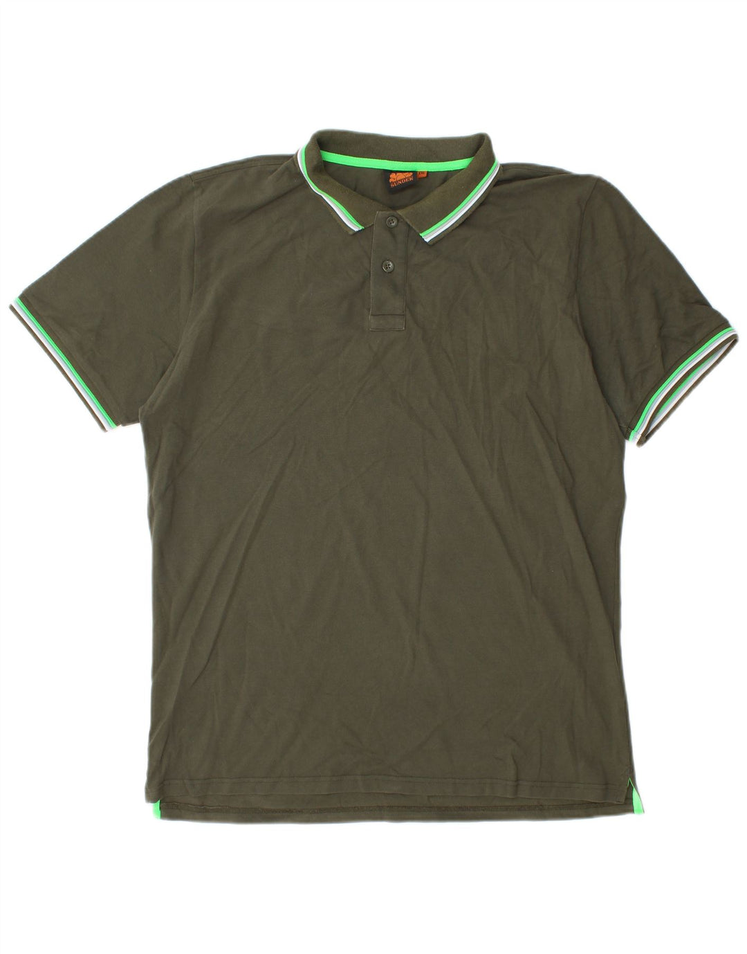 Męska koszulka polo Sundek 2XL, zielona bawełna