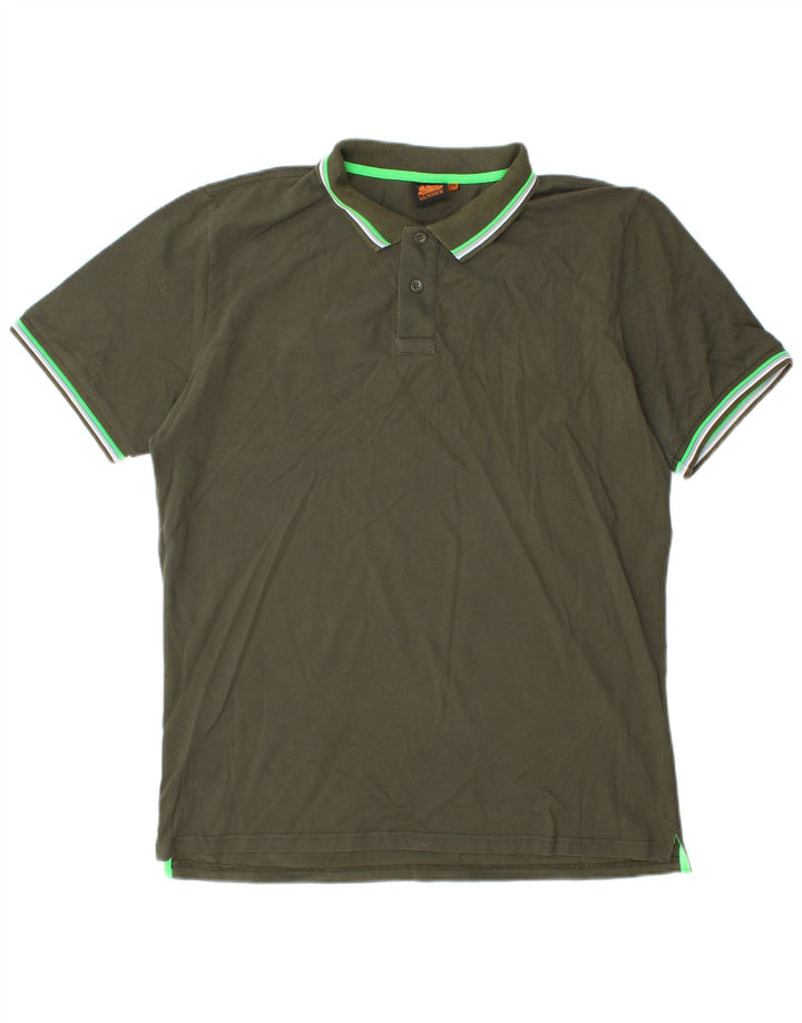Męska koszulka polo Sundek 2XL, zielona bawełna