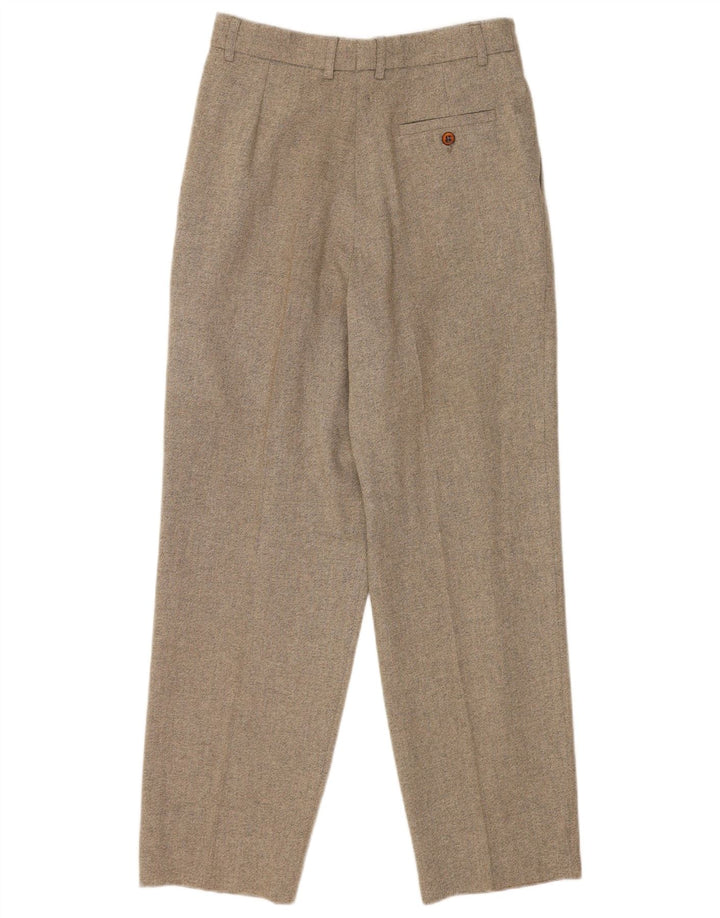 Męskie spodnie garniturowe w stylu vintage IT 46 Small W28 L28 Szara wełna