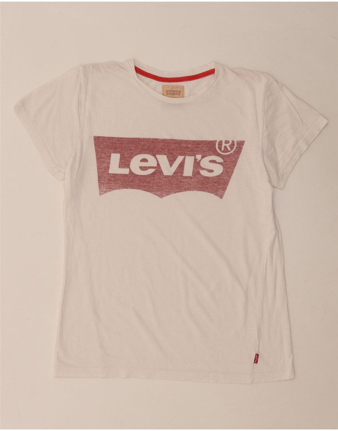 Chłopięcy T-shirt z grafiką LEVI'S, 13-14 lat, biały