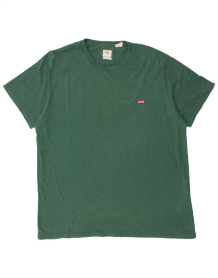 Męski standardowy T-shirt Levi's, duży, zielony, bawełniany