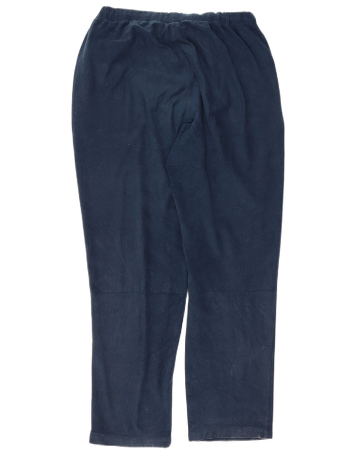 Dres męski welurowy Lotto, średni granatowy, poliester w blokach kolorów