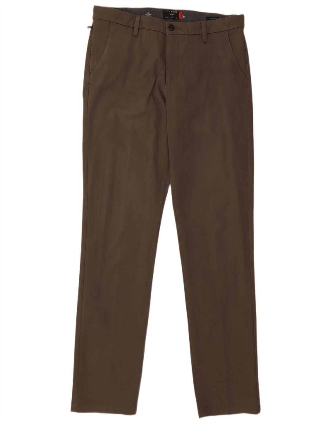 Męskie spodnie typu slim chino Dockers W33 L36 beżowa bawełna