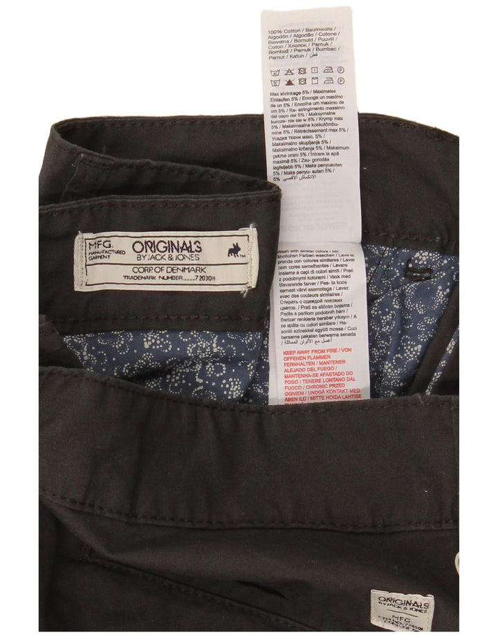 Męskie spodenki chino JACK & JONES o regularnym kroju W36, duże, czarne, bawełniane