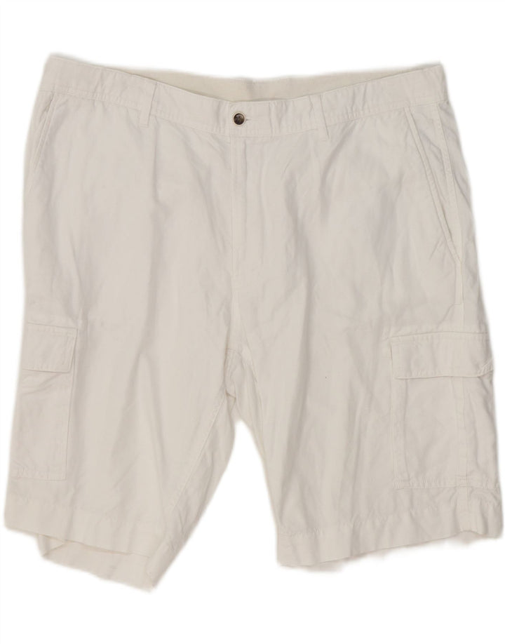 Męskie spodenki cargo Hackett W40 XL, biała bawełna