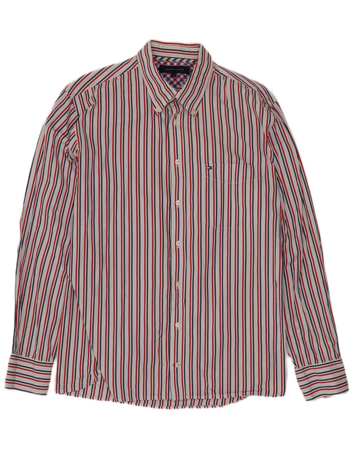 Koszula męska Tommy Hilfiger, duża, bawełniana w kolorowe paski