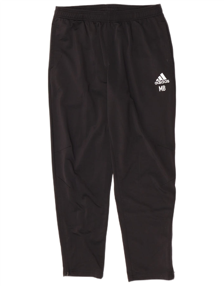Męskie spodnie dresowe Adidas, duże, czarne, poliestrowe