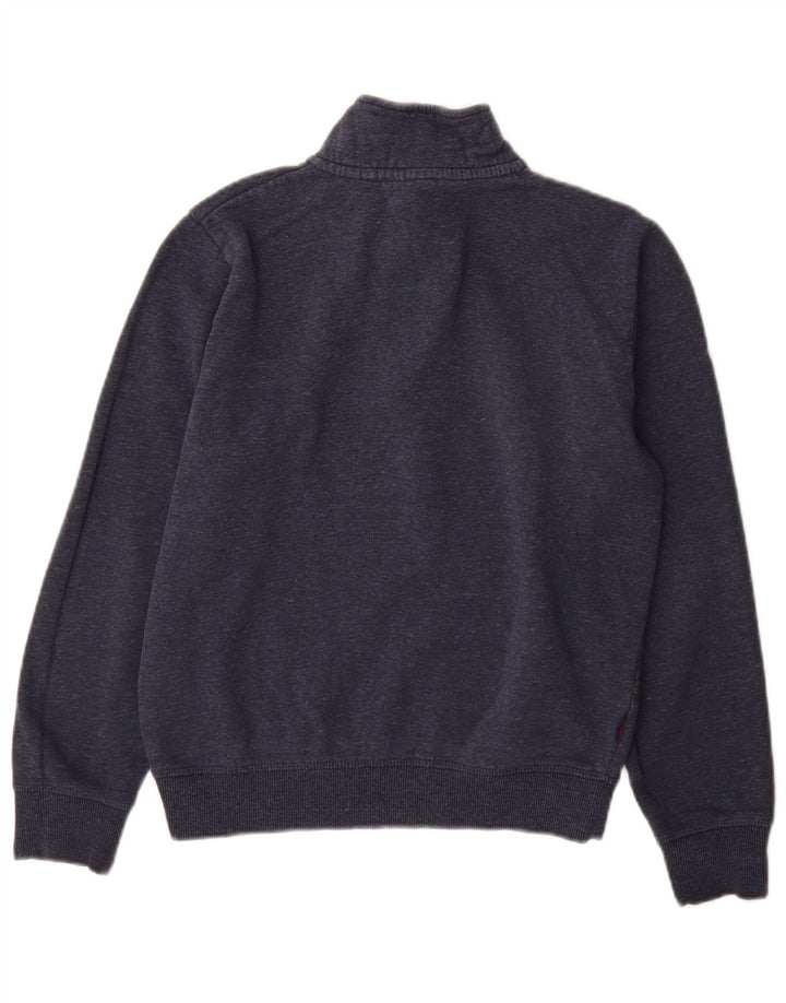 Męski sweter Superdry z zamkiem błyskawicznym, mały, granatowy, bawełniany