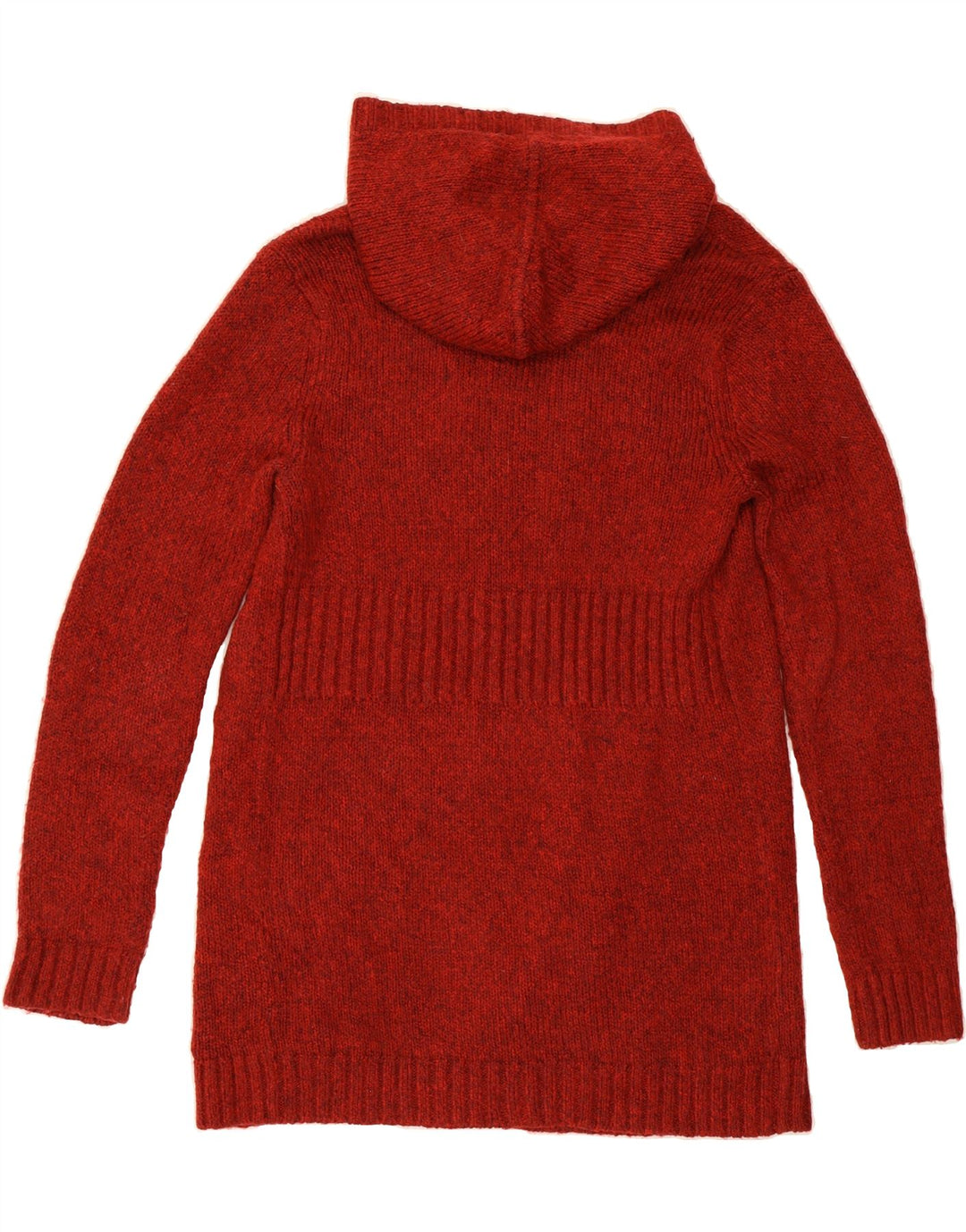 EDDIE BAUER Womens Longline Open Cardigan Sweater UK 14 Medium Red Flecked Vintage Eddie Bauer and Second-Hand Eddie Bauer from Messina Hembry 