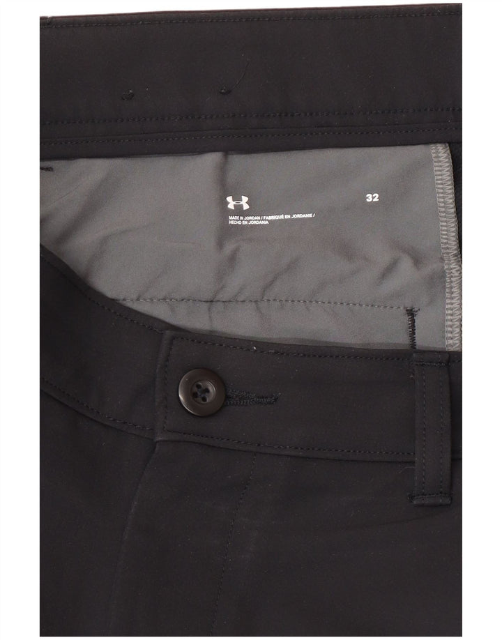 Męskie spodenki Chino Under Armour W32, średni czarny poliester