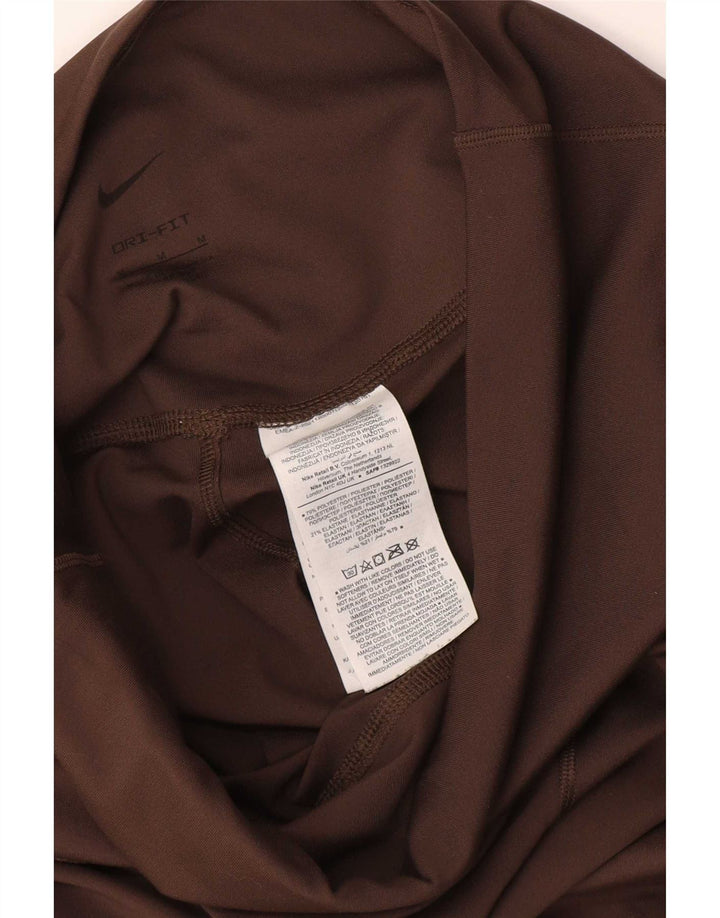 Damskie legginsy Nike Dri Fit UK 12, średni brązowy poliester