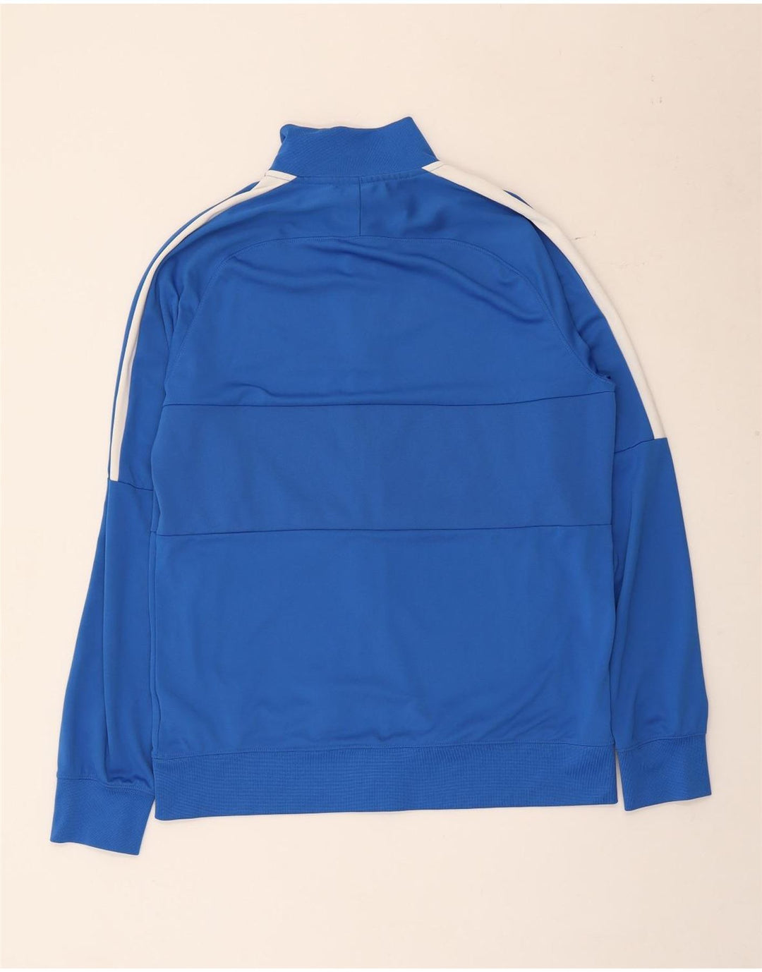 Męska kurtka dresowa Nike Dri Fit, duży niebieski poliester z blokami kolorów