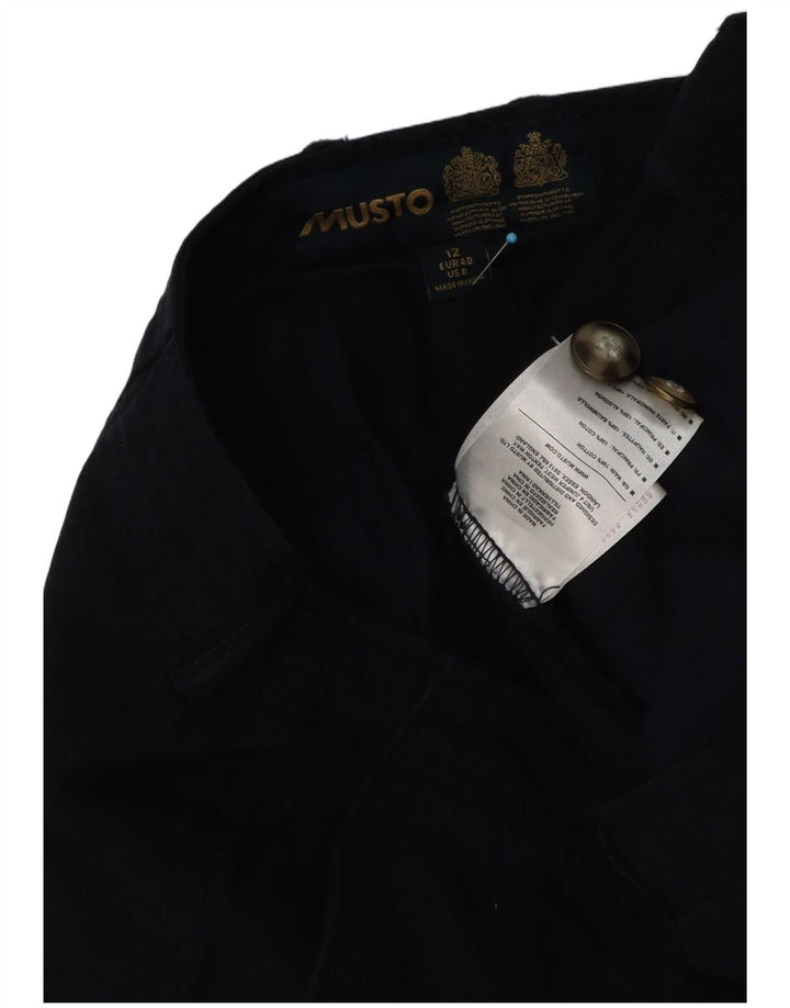 Damskie spodenki Chino Musto UK 12 Medium W32 Granatowa bawełna