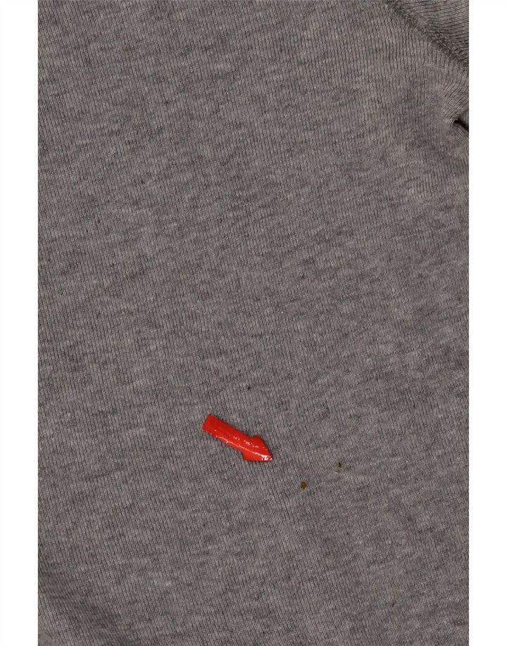 Męski top Levi's z długim rękawem, duży, szary, bawełniany