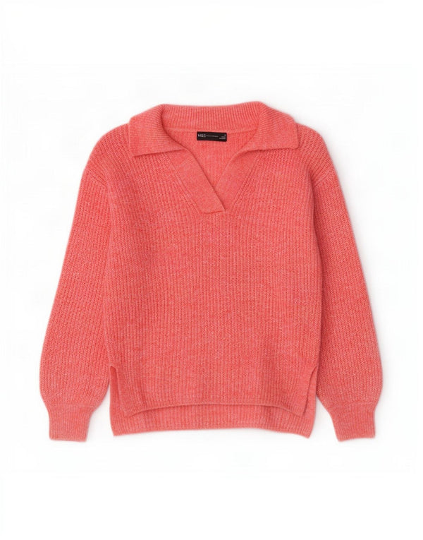 Marks & Spencer Damski sweter polo UK 6 XS, różowy