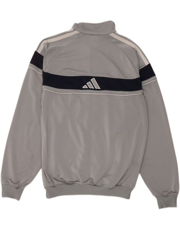 Adidas Męska bluza dresowa z grafiką UK 42/44 Duży szary blok kolorów