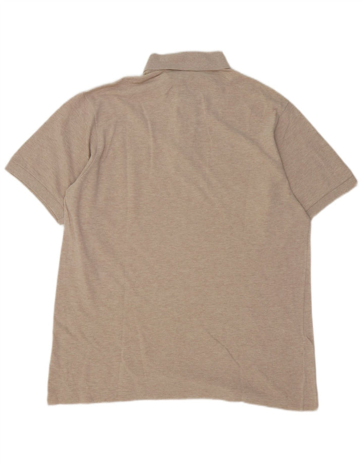 Męska koszulka polo Lacoste, rozmiar 6, XL, beżowa, bawełniana