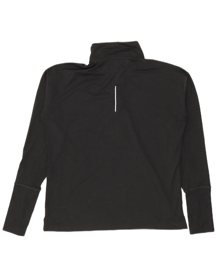 Męski dres NIKE Dri Fit z zamkiem błyskawicznym na szyi i małym czarnym poliestrem
