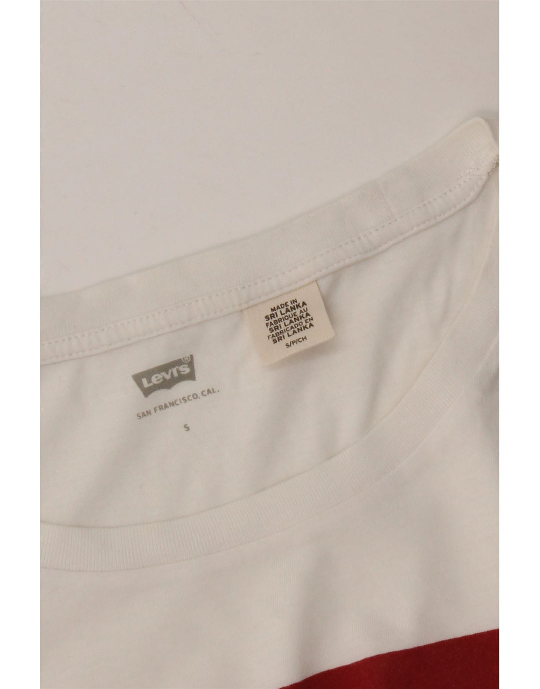Damska koszulka z grafiką LEVI'S Top UK 10 Small White