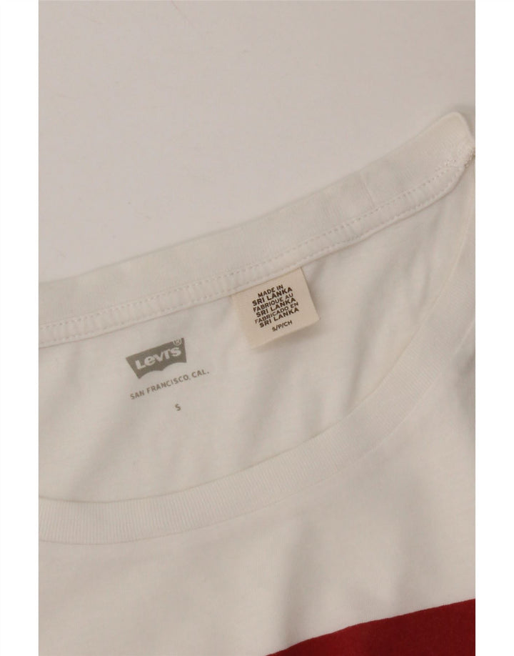 Damska koszulka z grafiką LEVI'S Top UK 10 Small White