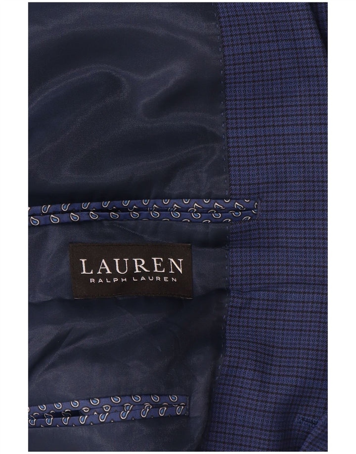 Ralph Lauren Męska marynarka zapinana na 2 guziki UK 42 XL Niebieska pepitka