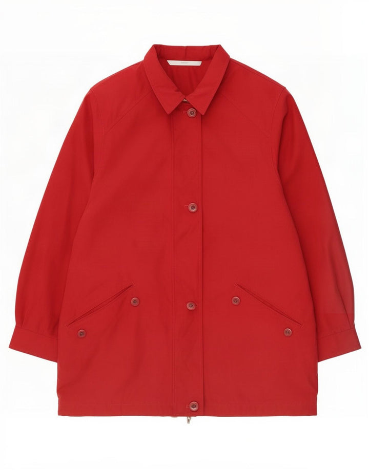 Marks & Spencer Damska kurtka parka St. Michael UK 16, duża, czerwona, poliestrowa