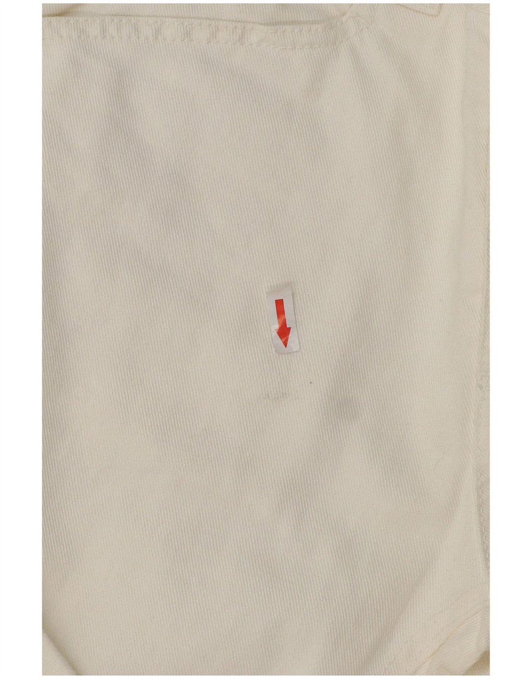 Dondup Męskie Stan Dart Straight Jeans W33 L32 Biała bawełna