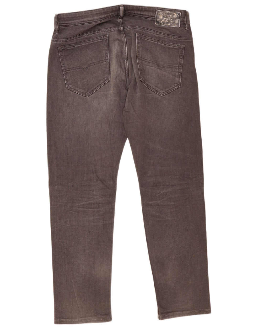 Męskie jeansy Diesel Slim W34 L30 Szara bawełna