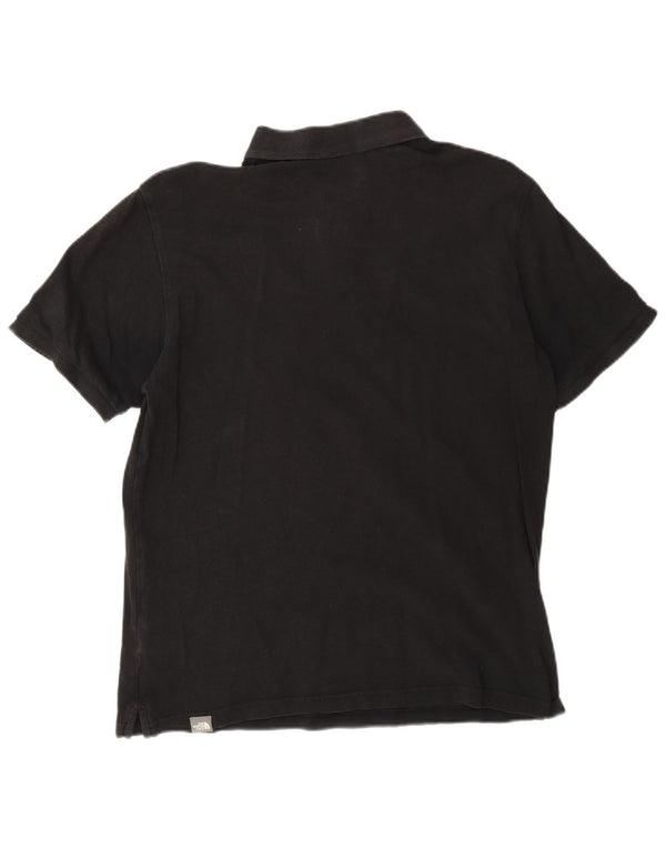 Męska koszulka polo The North Face, średnia czarna, bawełniana