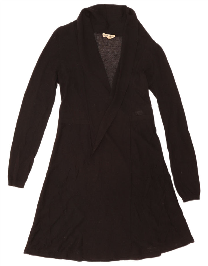 Damski sweter rozpinany o długim kroju Phase Eight UK 8 Small, czarna wiskoza