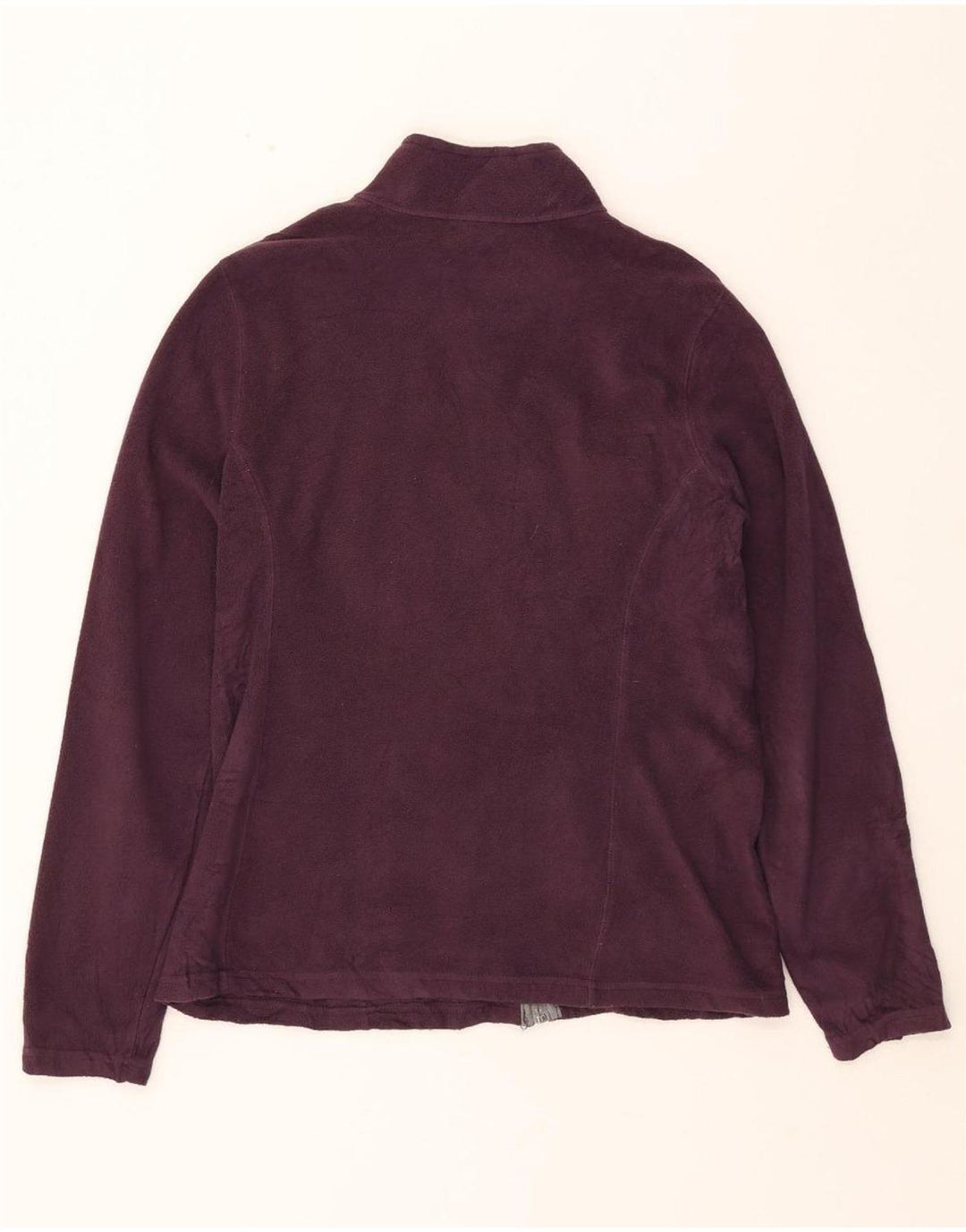 EDDIE BAUER Womens Fleece Jacket UK 10 Small Maroon Polyester Vintage Eddie Bauer and Second-Hand Eddie Bauer from Messina Hembry 